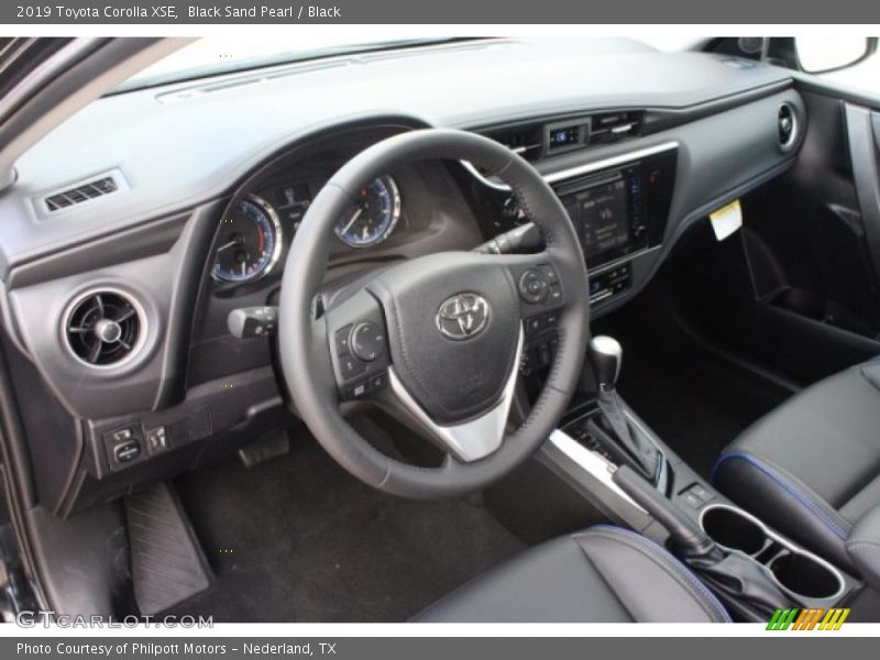 Black Sand Pearl / Black 2019 Toyota Corolla XSE