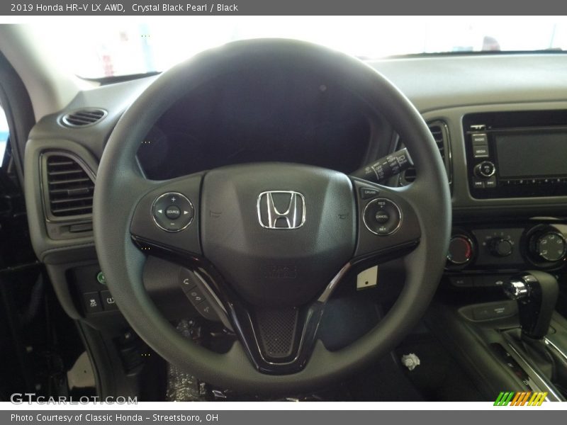 Crystal Black Pearl / Black 2019 Honda HR-V LX AWD