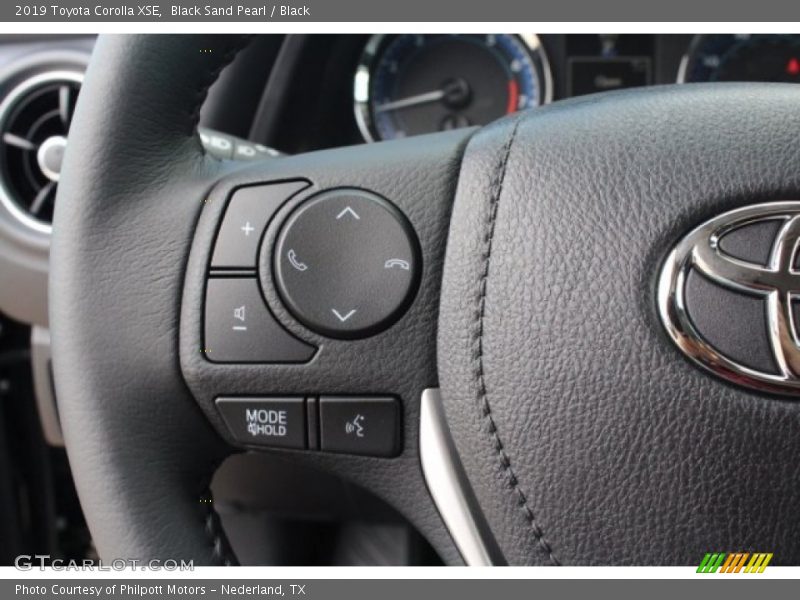 Black Sand Pearl / Black 2019 Toyota Corolla XSE
