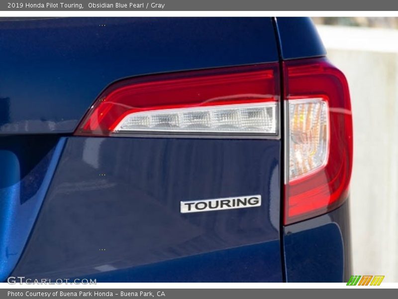 Obsidian Blue Pearl / Gray 2019 Honda Pilot Touring