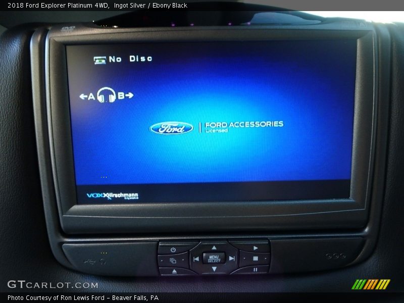 Ingot Silver / Ebony Black 2018 Ford Explorer Platinum 4WD