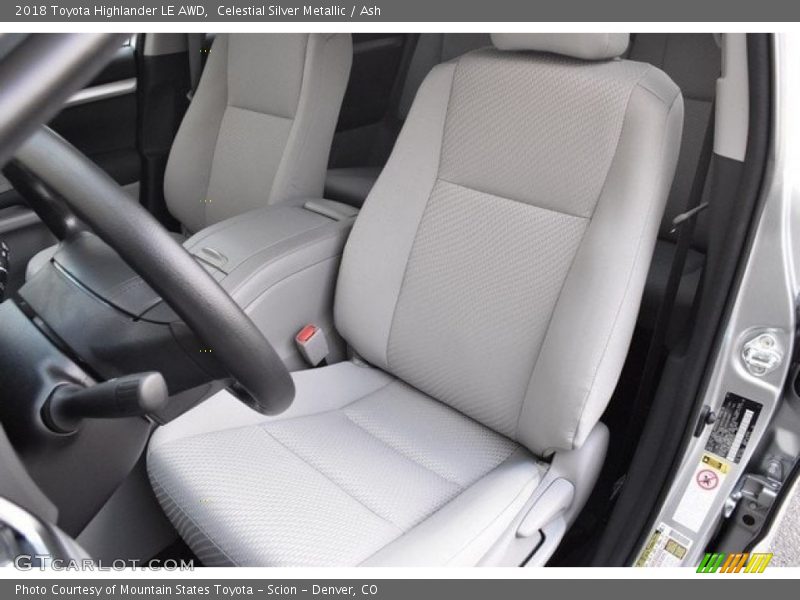 Celestial Silver Metallic / Ash 2018 Toyota Highlander LE AWD
