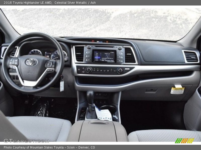 Celestial Silver Metallic / Ash 2018 Toyota Highlander LE AWD