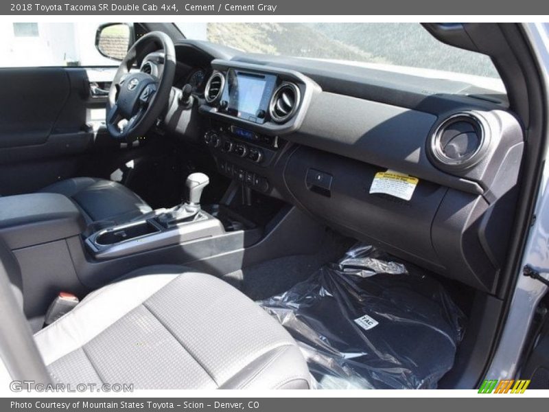 Cement / Cement Gray 2018 Toyota Tacoma SR Double Cab 4x4