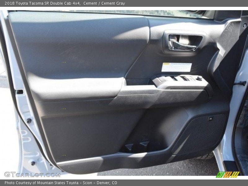 Cement / Cement Gray 2018 Toyota Tacoma SR Double Cab 4x4