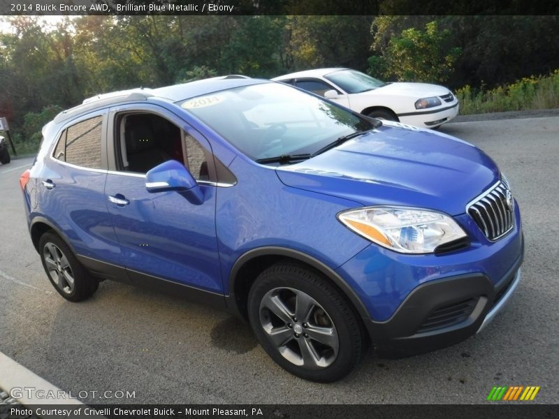 Brilliant Blue Metallic / Ebony 2014 Buick Encore AWD