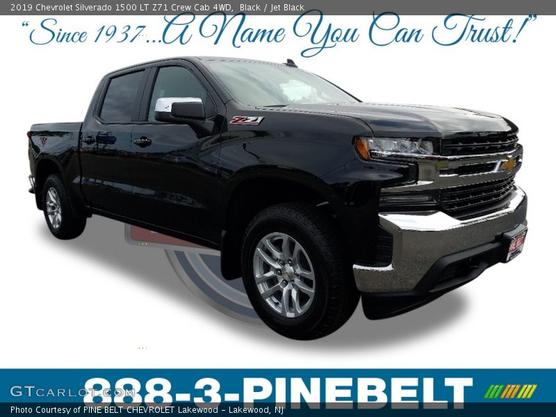 Black / Jet Black 2019 Chevrolet Silverado 1500 LT Z71 Crew Cab 4WD