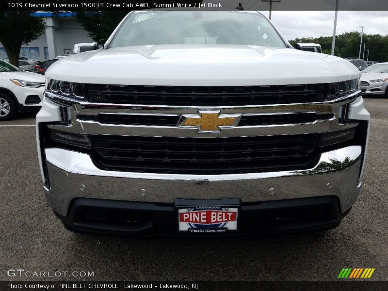 Summit White / Jet Black 2019 Chevrolet Silverado 1500 LT Crew Cab 4WD