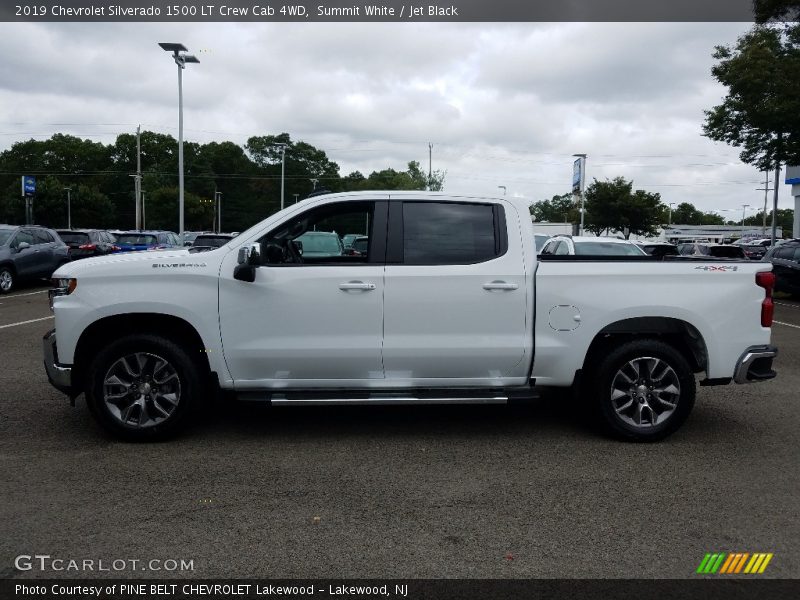 Summit White / Jet Black 2019 Chevrolet Silverado 1500 LT Crew Cab 4WD