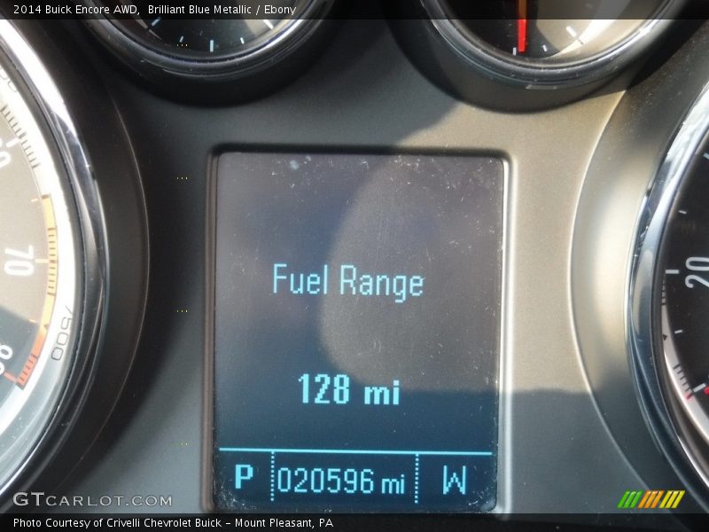 Brilliant Blue Metallic / Ebony 2014 Buick Encore AWD