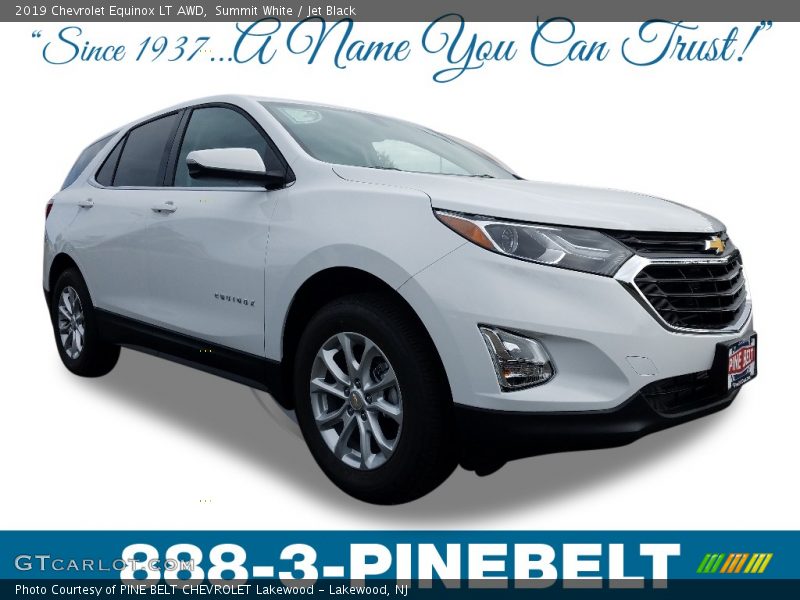 Summit White / Jet Black 2019 Chevrolet Equinox LT AWD