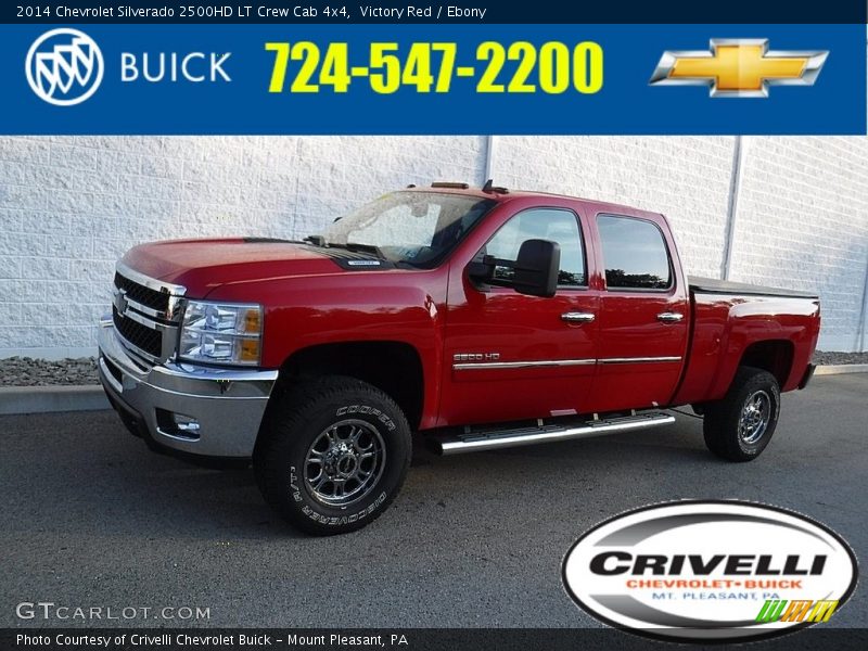 Victory Red / Ebony 2014 Chevrolet Silverado 2500HD LT Crew Cab 4x4
