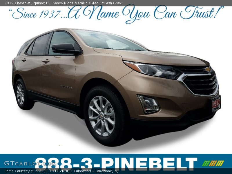 Sandy Ridge Metallic / Medium Ash Gray 2019 Chevrolet Equinox LS