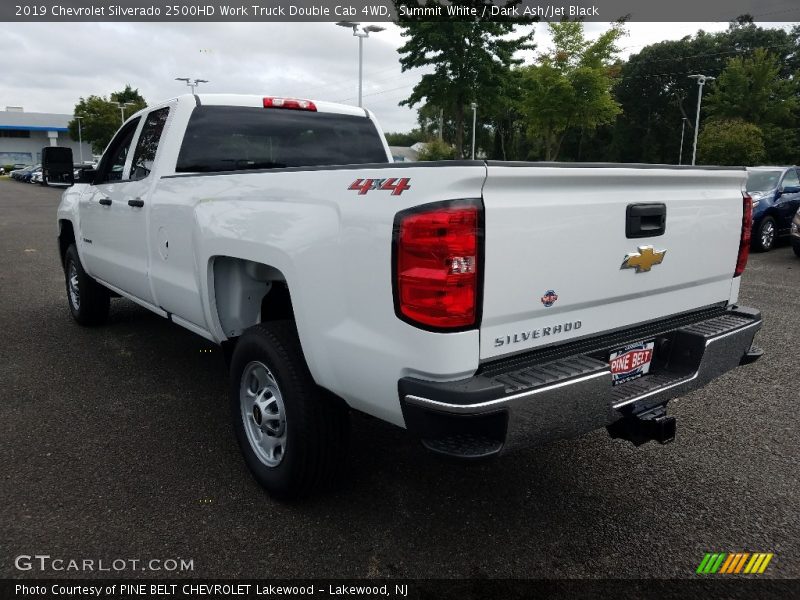 Summit White / Dark Ash/Jet Black 2019 Chevrolet Silverado 2500HD Work Truck Double Cab 4WD