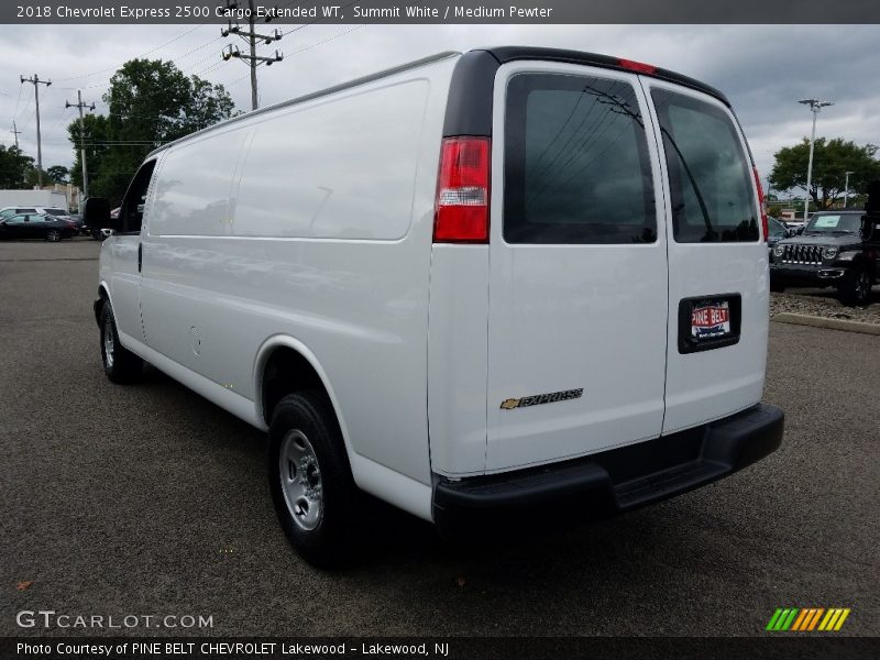 Summit White / Medium Pewter 2018 Chevrolet Express 2500 Cargo Extended WT