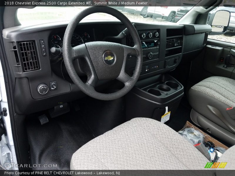 Summit White / Medium Pewter 2018 Chevrolet Express 2500 Cargo Extended WT