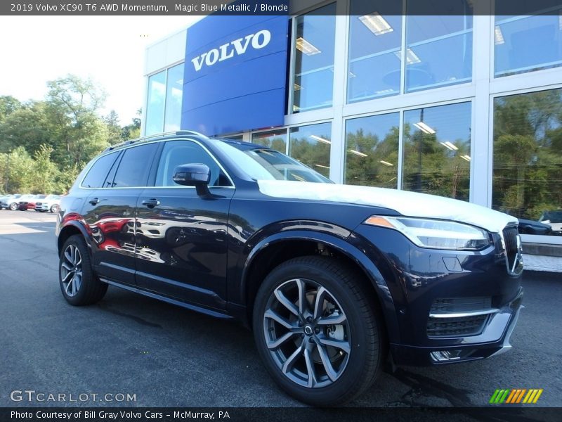 Magic Blue Metallic / Blonde 2019 Volvo XC90 T6 AWD Momentum