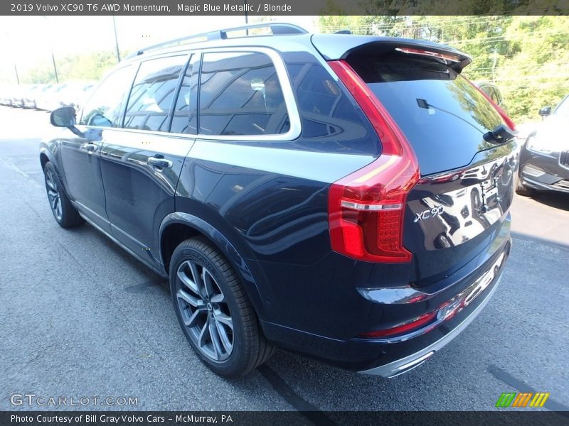 Magic Blue Metallic / Blonde 2019 Volvo XC90 T6 AWD Momentum