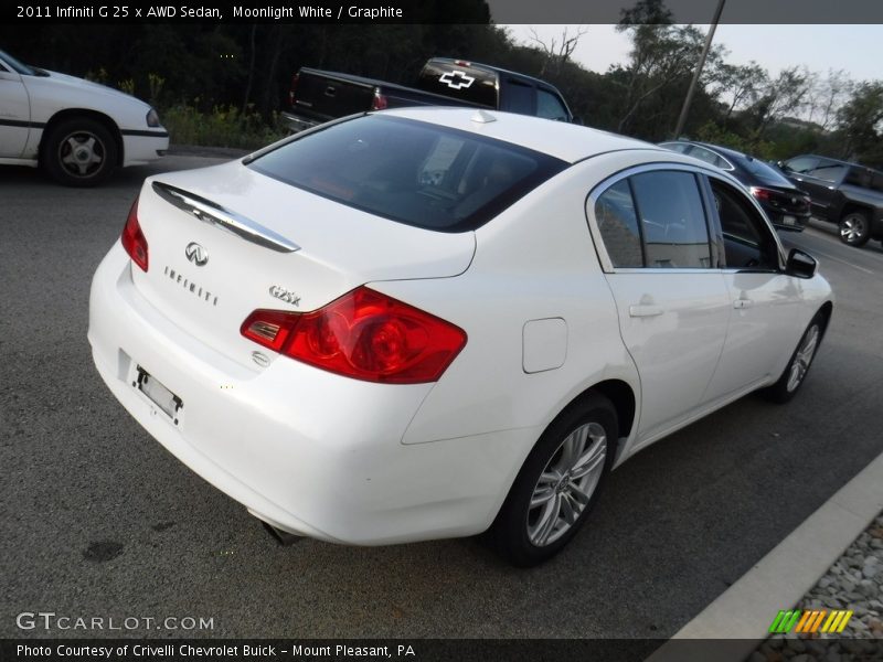 Moonlight White / Graphite 2011 Infiniti G 25 x AWD Sedan