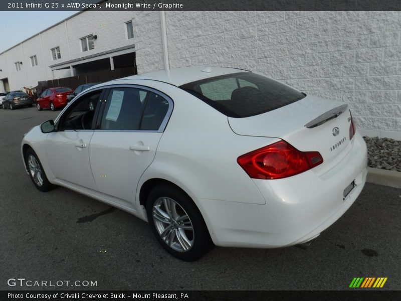 Moonlight White / Graphite 2011 Infiniti G 25 x AWD Sedan