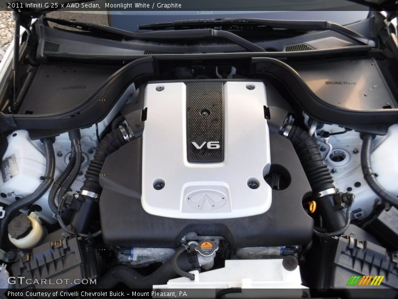 Moonlight White / Graphite 2011 Infiniti G 25 x AWD Sedan