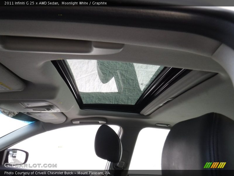 Moonlight White / Graphite 2011 Infiniti G 25 x AWD Sedan