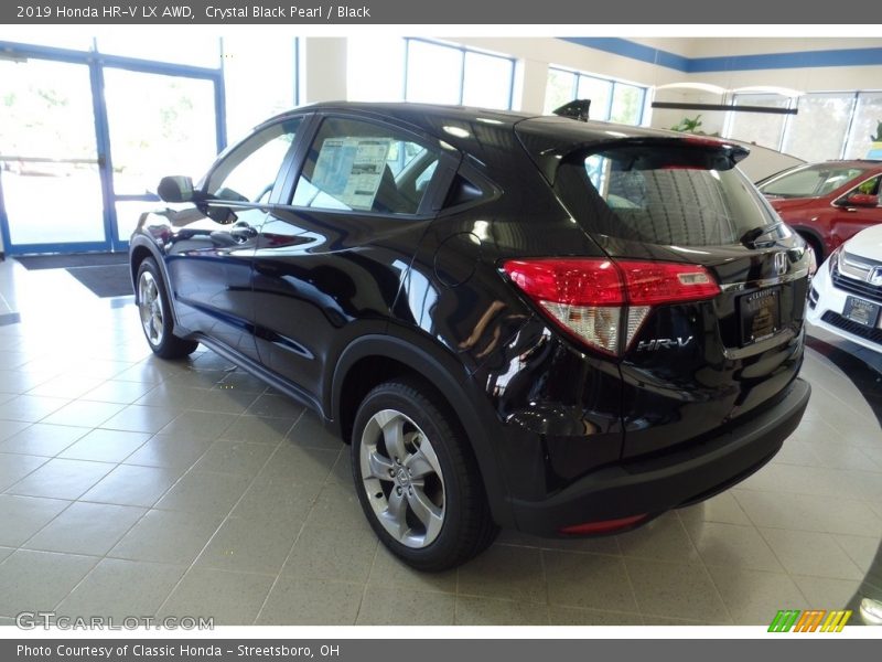 Crystal Black Pearl / Black 2019 Honda HR-V LX AWD