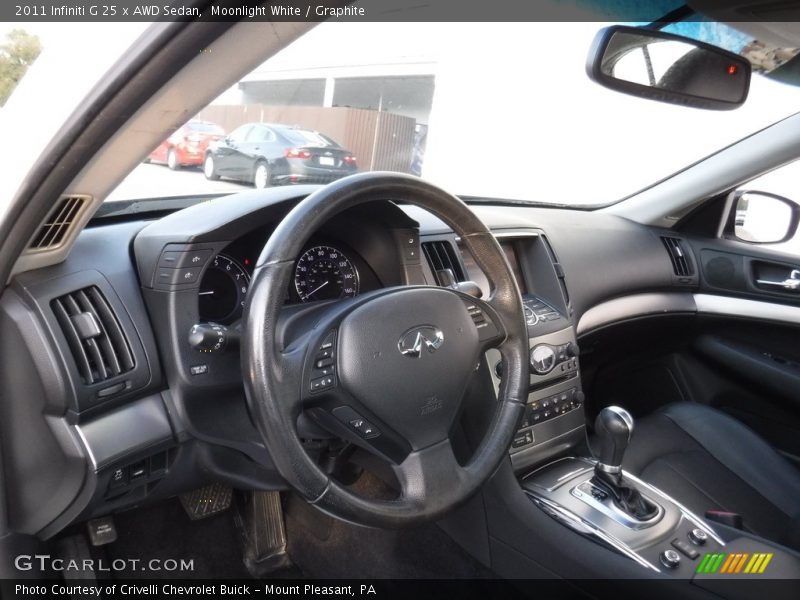 Moonlight White / Graphite 2011 Infiniti G 25 x AWD Sedan
