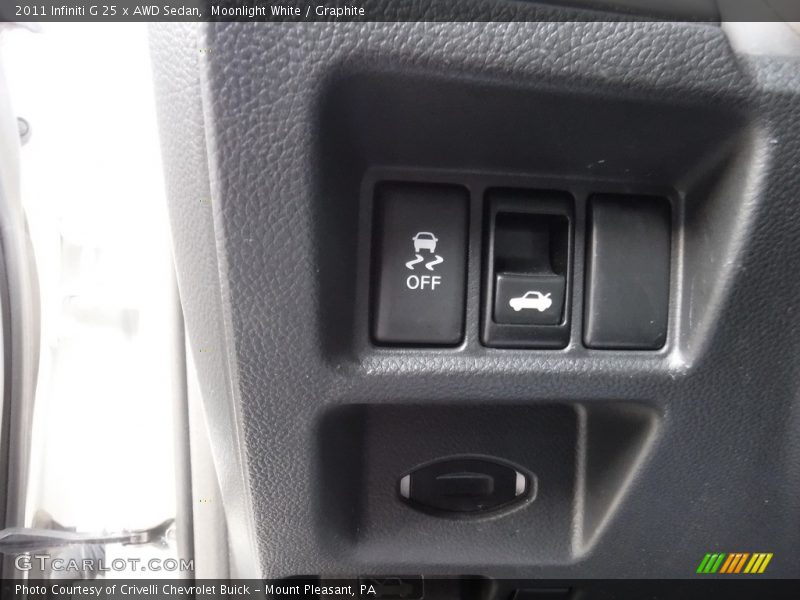 Moonlight White / Graphite 2011 Infiniti G 25 x AWD Sedan