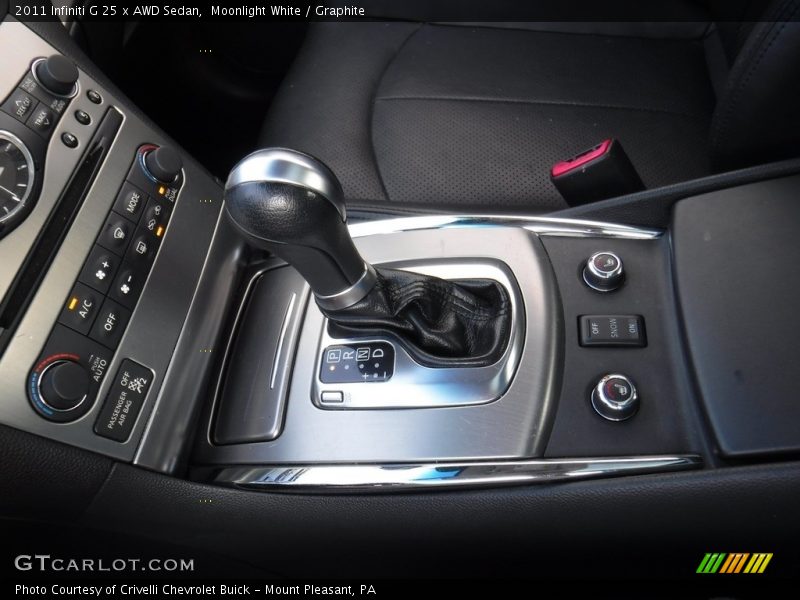 Moonlight White / Graphite 2011 Infiniti G 25 x AWD Sedan