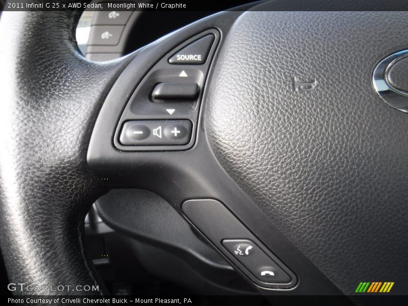 Moonlight White / Graphite 2011 Infiniti G 25 x AWD Sedan