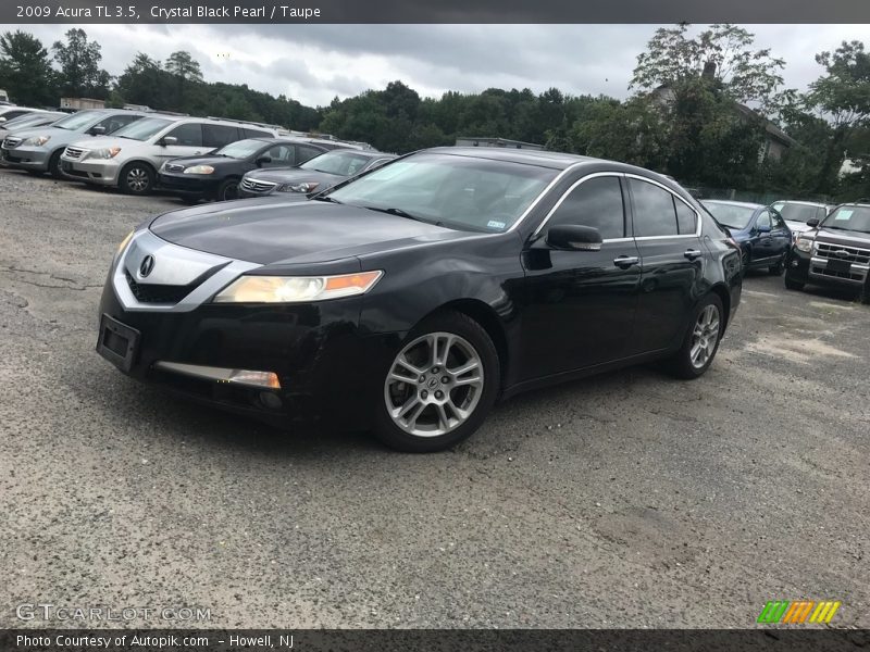 Crystal Black Pearl / Taupe 2009 Acura TL 3.5