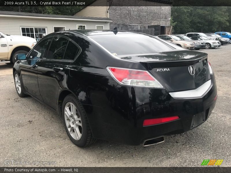 Crystal Black Pearl / Taupe 2009 Acura TL 3.5