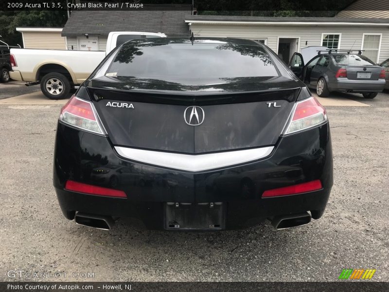 Crystal Black Pearl / Taupe 2009 Acura TL 3.5