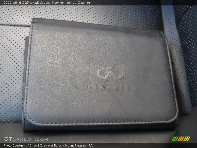 Moonlight White / Graphite 2011 Infiniti G 25 x AWD Sedan