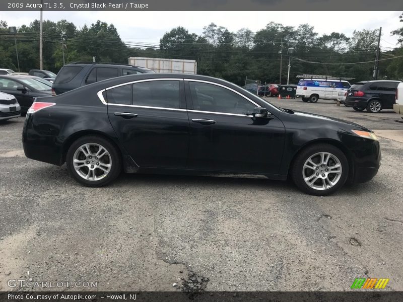 Crystal Black Pearl / Taupe 2009 Acura TL 3.5