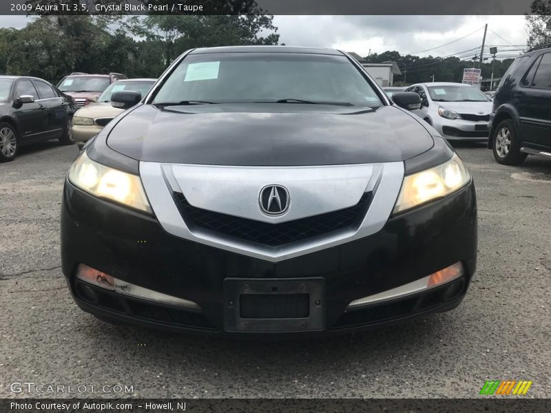 Crystal Black Pearl / Taupe 2009 Acura TL 3.5