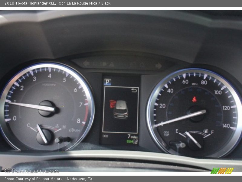 Ooh La La Rouge Mica / Black 2018 Toyota Highlander XLE