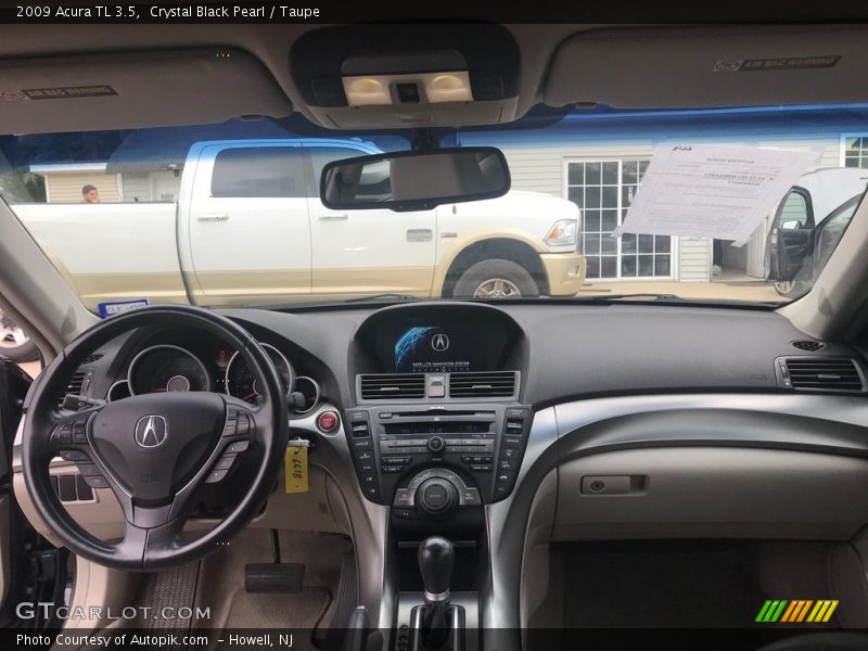 Crystal Black Pearl / Taupe 2009 Acura TL 3.5