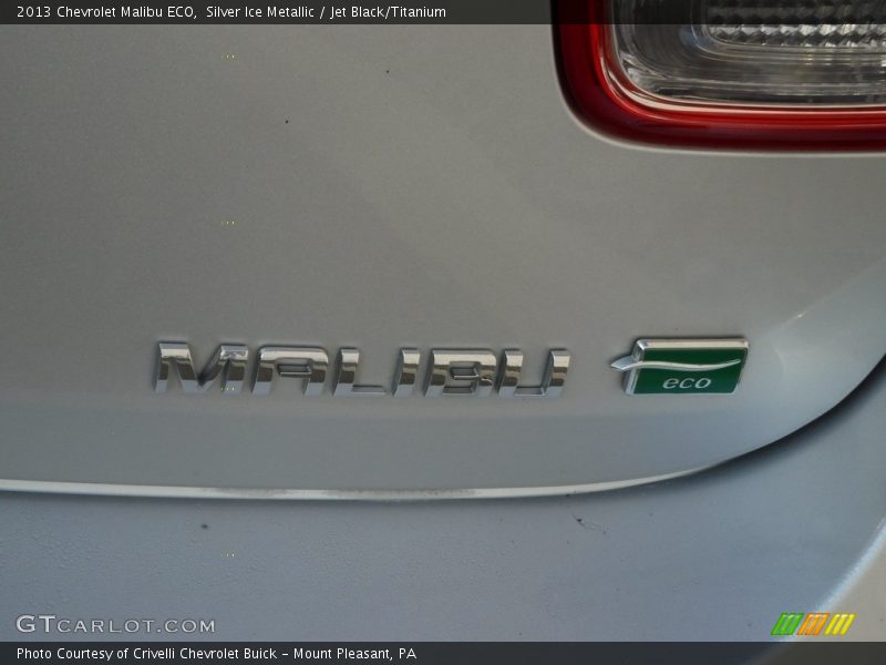 Silver Ice Metallic / Jet Black/Titanium 2013 Chevrolet Malibu ECO