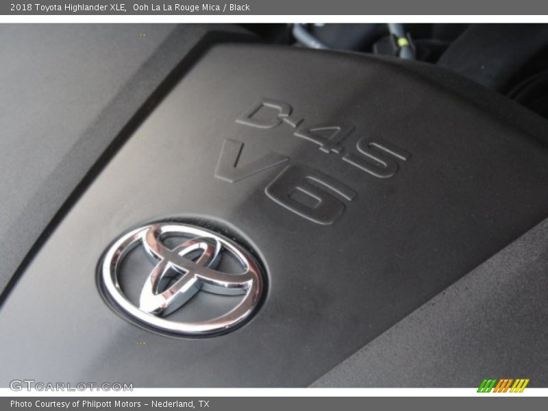 Ooh La La Rouge Mica / Black 2018 Toyota Highlander XLE