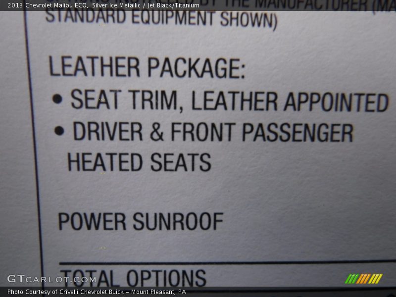 Silver Ice Metallic / Jet Black/Titanium 2013 Chevrolet Malibu ECO
