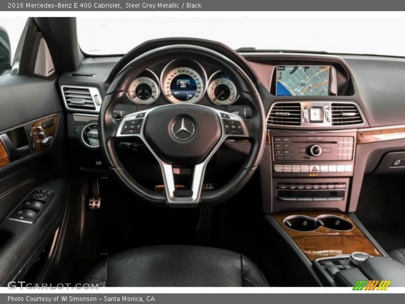 Steel Grey Metallic / Black 2016 Mercedes-Benz E 400 Cabriolet