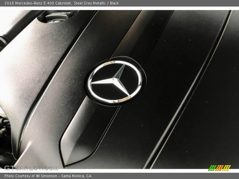 Steel Grey Metallic / Black 2016 Mercedes-Benz E 400 Cabriolet