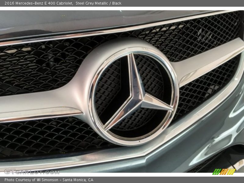 Steel Grey Metallic / Black 2016 Mercedes-Benz E 400 Cabriolet