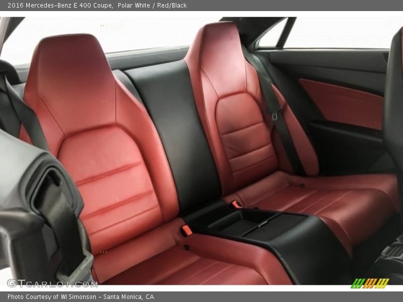 Polar White / Red/Black 2016 Mercedes-Benz E 400 Coupe