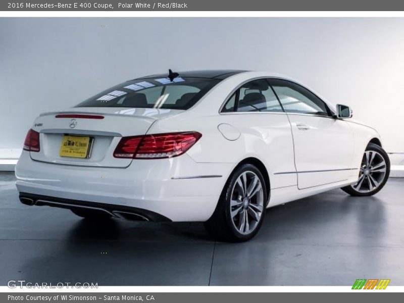 Polar White / Red/Black 2016 Mercedes-Benz E 400 Coupe