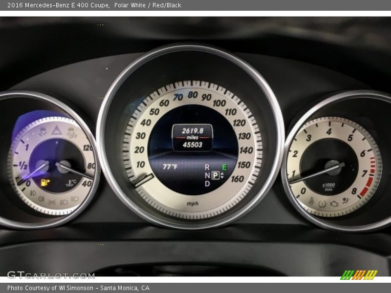 Polar White / Red/Black 2016 Mercedes-Benz E 400 Coupe