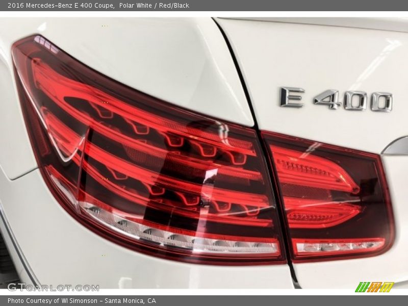 Polar White / Red/Black 2016 Mercedes-Benz E 400 Coupe