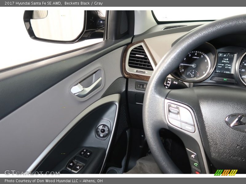 Becketts Black / Gray 2017 Hyundai Santa Fe SE AWD